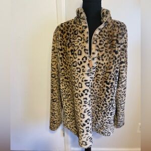 🆕 Pink Lily Leopard Print Pullover